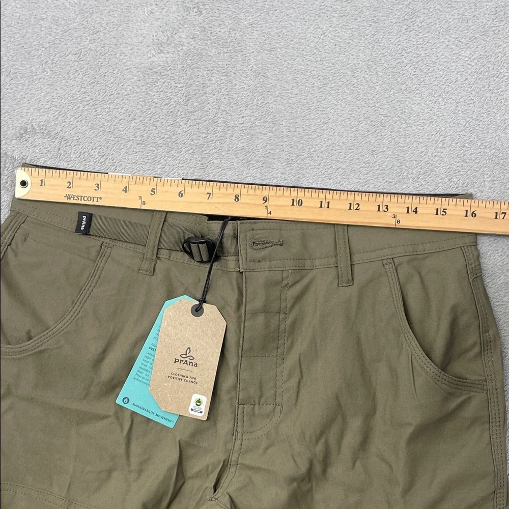 NEW Prana 31/32 Stretch Zion II Men's Slate Green Cargo Hiking Straight Leg Pant
